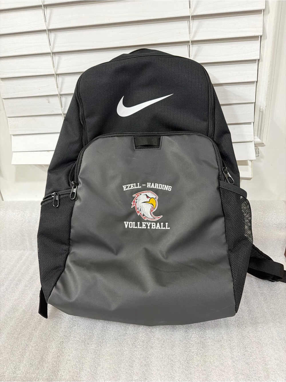 Nike Black & Charcoal Volleyball Backpack with Swoosh